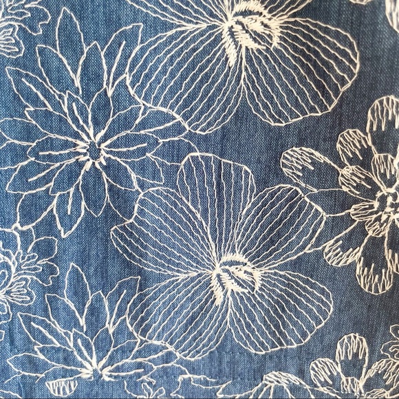 Julien David Vintage Tailored 1980's Look Floral Thread Embroidered Skirt - Picture 8 of 16